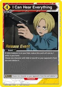 I Can Hear Everything - UE19BT: SAKAMOTO DAYS Release Event Cards - Union Arena card