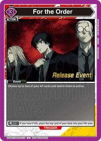 For the Order - UE19BT: SAKAMOTO DAYS Release Event Cards - Union Arena card
