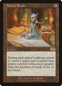 Noetic Scales - Urza's Saga - Magic: The Gathering card