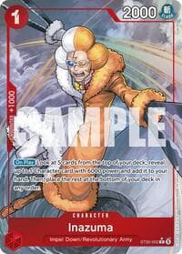 Inazuma (Full Art) - ST-30: Starter Deck 30 EX Luffy & Ace - One Piece Card Game card
