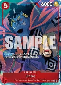 Jinbe (Full Art) - ST-30: Starter Deck 30 EX Luffy & Ace - One Piece Card Game card