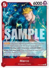 Marco - ST-30: Starter Deck 30 EX Luffy & Ace - One Piece Card Game card