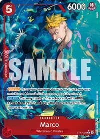 Marco (Full Art) - ST-30: Starter Deck 30 EX Luffy & Ace - One Piece Card Game card