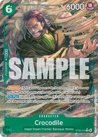 Crocodile (Full Art) - ST-30: Starter Deck 30 EX Luffy & Ace - One Piece Card Game card