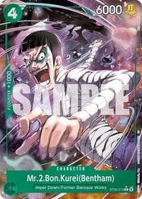 Mr.2.Bon.Kurei(Bentham) (Full Art) - ST-30: Starter Deck 30 EX Luffy & Ace - One Piece Card Game card