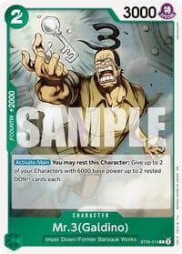 Mr.3(Galdino) - ST-30: Starter Deck 30 EX Luffy & Ace - One Piece Card Game card