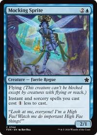 Mocking Sprite (0744) - Foundations - Magic: The Gathering card