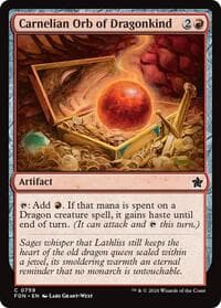 Carnelian Orb of Dragonkind (0759) - Foundations - Magic: The Gathering card