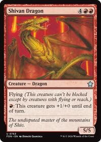 Shivan Dragon (0763) - Foundations - Magic: The Gathering card