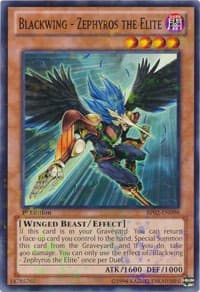 Blackwing - Zephyros the Elite (Mosaic Rare) - Battle Pack 2: War of the Giants - YuGiOh card