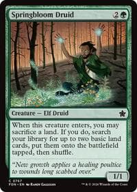 Springbloom Druid (0767) - Foundations - Magic: The Gathering card