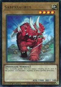 Sabersaurus - Battles of Legend: Glorious Gallery - YuGiOh card