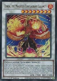 Zoroa, the Magistus Conflagrant Calamity - Battles of Legend: Glorious Gallery - YuGiOh card