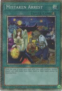 Mistaken Arrest (Starlight Rare) - Battles of Legend: Glorious Gallery - YuGiOh card
