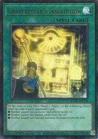 Gravekeeper's Inscription - Battles of Legend: Glorious Gallery - YuGiOh card