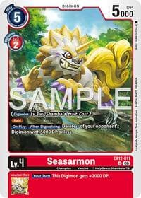 Seasarmon - Digital World Shambala - Digimon Card Game card