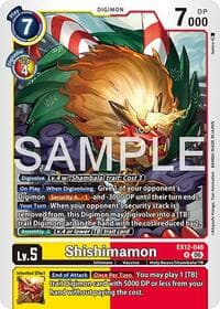 Shishimamon - Digital World Shambala - Digimon Card Game card