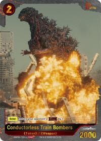 Conductorless Train Bombers (EBP02-T01++) (Promotion Pack Vol.3) - Promo Cards - Godzilla Card Game card