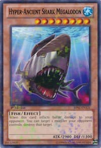 Hyper-Ancient Shark Megalodon (Mosaic Rare) - Battle Pack 2: War of the Giants - YuGiOh card