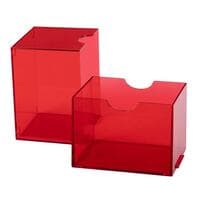 Dragon Shield Strongbox Deck Box - Clear Red (Holds 100+) - Dragon Shield Deck Boxes - Deck Boxes card