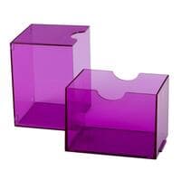Dragon Shield Strongbox Deck Box - Clear Purple (Holds 100+) - Dragon Shield Deck Boxes - Deck Boxes card