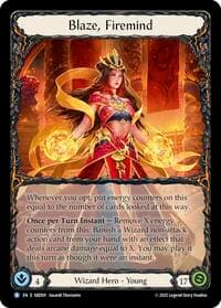 Blaze, Firemind - Silver Age Chapter 3 - Flesh and Blood TCG card