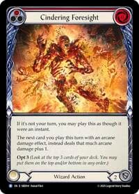 Cindering Foresight (Red) - Silver Age Chapter 3 - Flesh and Blood TCG card