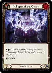 Whisper of the Oracle (Red) - Silver Age Chapter 3 - Flesh and Blood TCG card