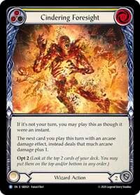 Cindering Foresight (Yellow) - Silver Age Chapter 3 - Flesh and Blood TCG card