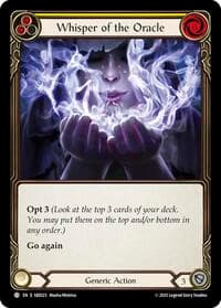 Whisper of the Oracle (Yellow) - Silver Age Chapter 3 - Flesh and Blood TCG card