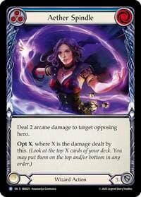 Aether Spindle (Blue) - Silver Age Chapter 3 - Flesh and Blood TCG card