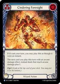 Cindering Foresight (Blue) - Silver Age Chapter 3 - Flesh and Blood TCG card