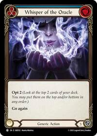 Whisper of the Oracle (Blue) - Silver Age Chapter 3 - Flesh and Blood TCG card