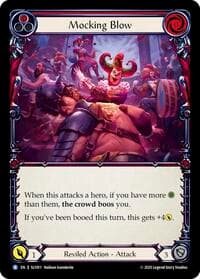 Mocking Blow (Red) - Silver Age Chapter 3 - Flesh and Blood TCG card