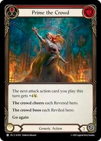 Prime the Crowd (Red) - Silver Age Chapter 3 - Flesh and Blood TCG card