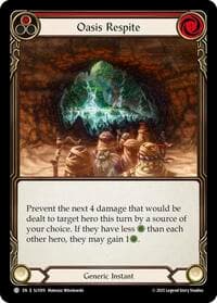 Oasis Respite (Red) - Silver Age Chapter 3 - Flesh and Blood TCG card