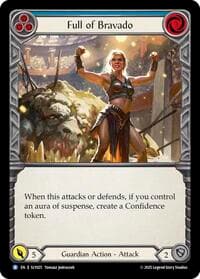 Full of Bravado (Blue) - Silver Age Chapter 3 - Flesh and Blood TCG card