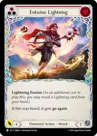 Entwine Lightning (Red) - Silver Age Chapter 3 - Flesh and Blood TCG card