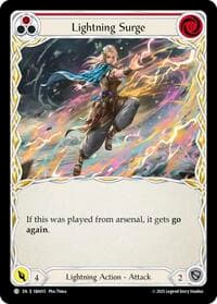 Lightning Surge (Red) - Silver Age Chapter 3 - Flesh and Blood TCG card