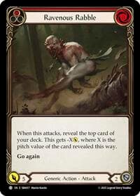 Ravenous Rabble (Red) - Silver Age Chapter 3 - Flesh and Blood TCG card