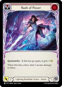 Rush of Power (Red) - Silver Age Chapter 3 - Flesh and Blood TCG card