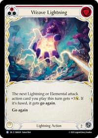 Weave Lightning (Red) - Silver Age Chapter 3 - Flesh and Blood TCG card