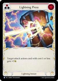 Lightning Press (Red) - Silver Age Chapter 3 - Flesh and Blood TCG card