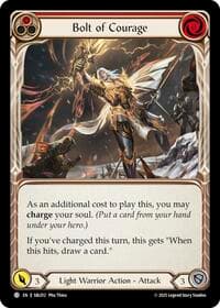 Bolt of Courage (Red) - Silver Age Chapter 3 - Flesh and Blood TCG card