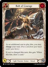 Bolt of Courage (Yellow) - Silver Age Chapter 3 - Flesh and Blood TCG card