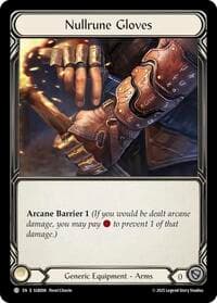 Nullrune Gloves - Silver Age Chapter 3 - Flesh and Blood TCG card