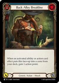 Back Alley Breakline (Blue) - Silver Age Chapter 3 - Flesh and Blood TCG card