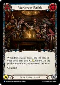 Murderous Rabble (Blue) - Silver Age Chapter 3 - Flesh and Blood TCG card