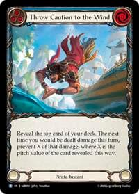 Throw Caution to the Wind (Blue) - Silver Age Chapter 3 - Flesh and Blood TCG card