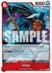 Vista - The Time of Battle - One Piece Card Game card